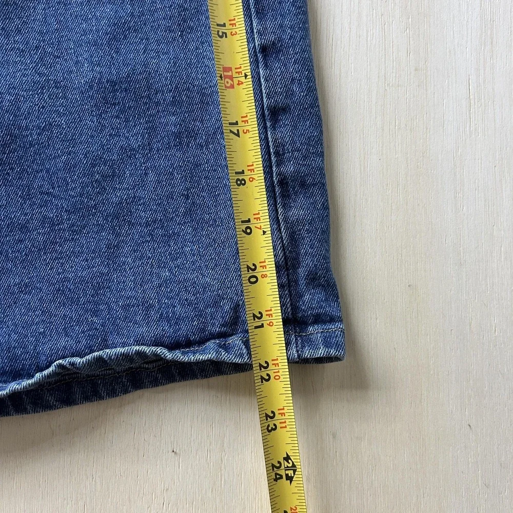 Y2K Wrangler Shorts Mens‎ 38 Blue Denim Relaxed Fit Stretch 9 Inseam Jorts